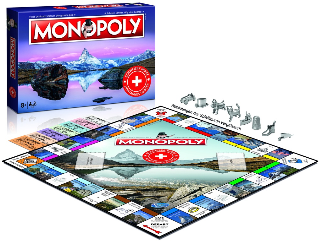 Monopoly Montagnes Suisse F+D, livraison dès le 12 octobre