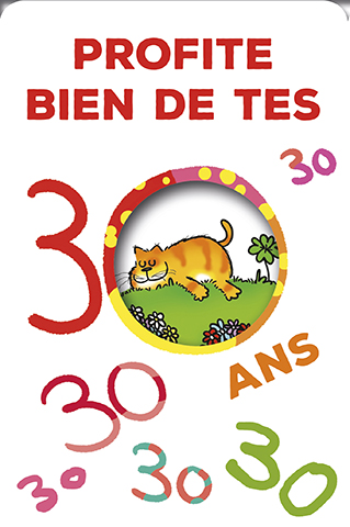 Carte Anniv. 30 ans 