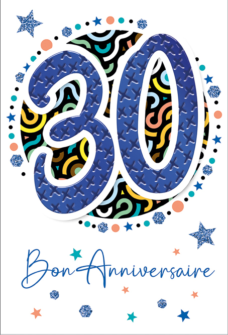 Carte Anniv. 30 ans