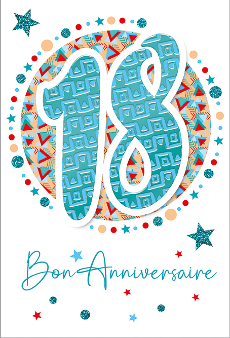 Carte Anniv. 18 ans