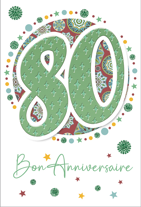 Carte Anniv. 80 ans