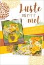 Carte textes divers &quot;Juste un petit mot&quot;