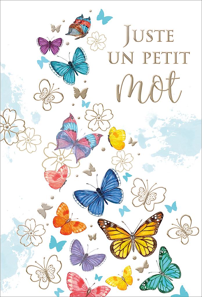 Carte textes divers &quot;Juste un petit mot&quot;