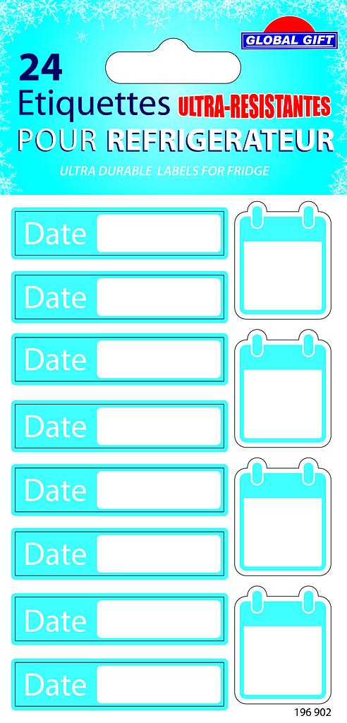 Etiquettes pour réfrigérateur