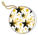 Sachet 6 étiquettes cadeaux avec fil or