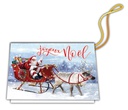 Sachet 6 étiquettes cadeaux avec fil or