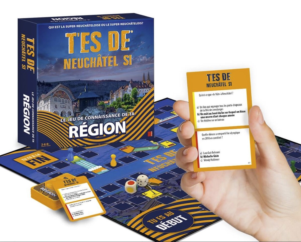 Jeu &quot;T'es de Neuchâtel si&quot; lot de 6 pièces