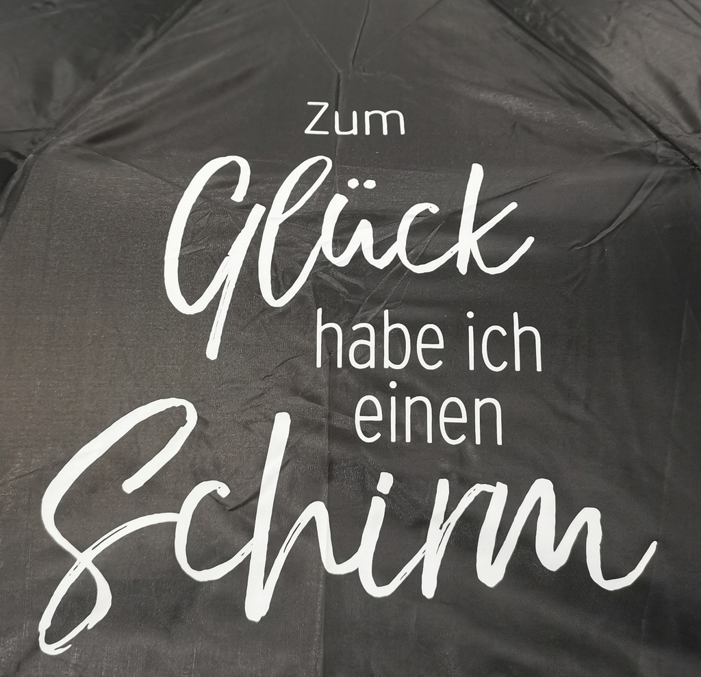 Taschenschirm Spruch