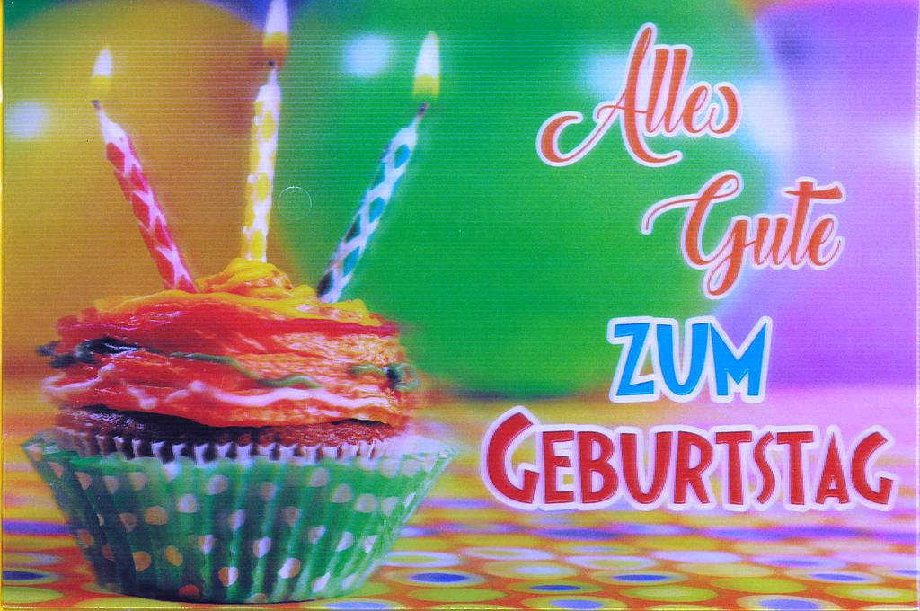 Karte Geburtstag 3D