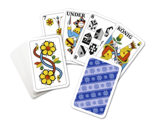 Jeu de 36 cartes MINI format en allemand