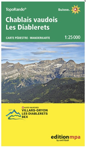 Carte pédestre 1:25'000 Chablais vaudois - Les Diableret