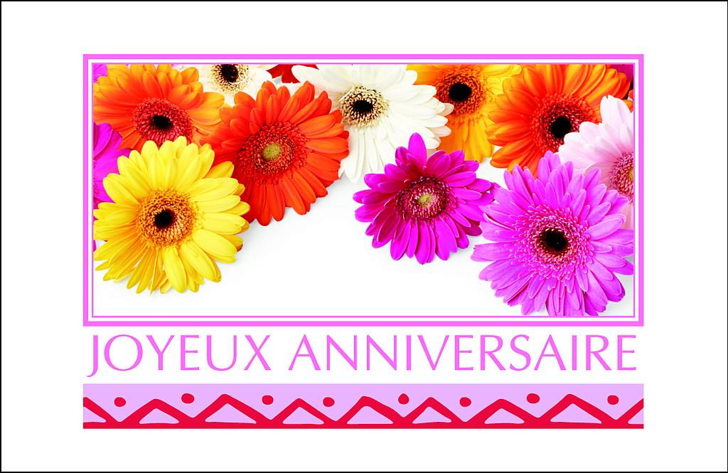 Mini carte simple anniversaire