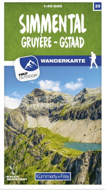 Wanderkarte 1:40'000 Simmental Gruyère - Gstaad WK29 