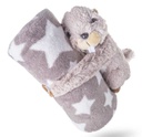 [MS JU4578] Couverture peluche avec Marmotte  ~20cm