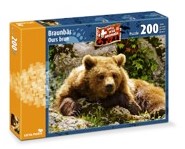 Puzzle 200 pcs Ours brun