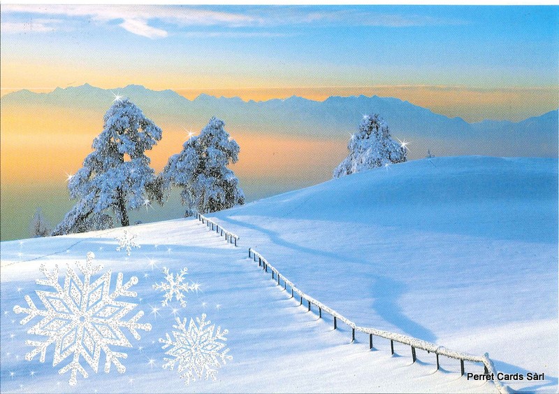 Postcards 26063 w Winterlandschaft (mit Glimmer)