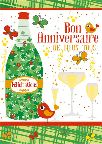 Carte A4 Anniversaire