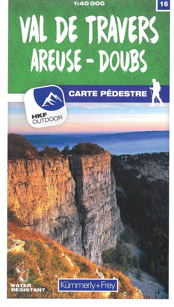 Wanderkarte 1:40'000 Val de Travers-Areuse-Doubs WK16