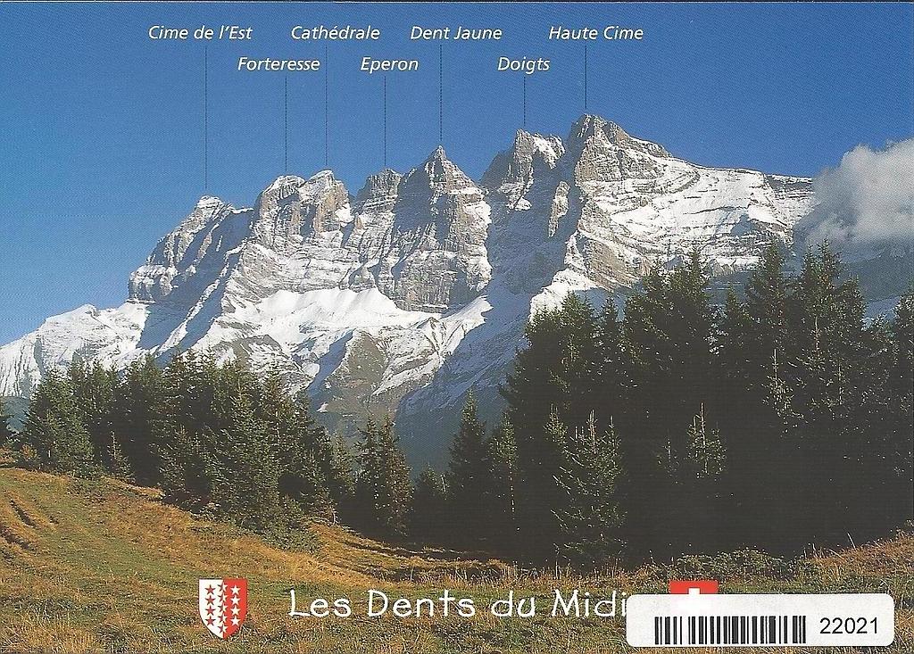 Postcards 22021 Les Dents du Midi, Val d'Illiez