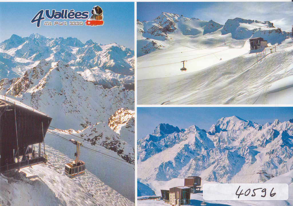 Postcards 40596 w Mont Fort, 4 Vallées
