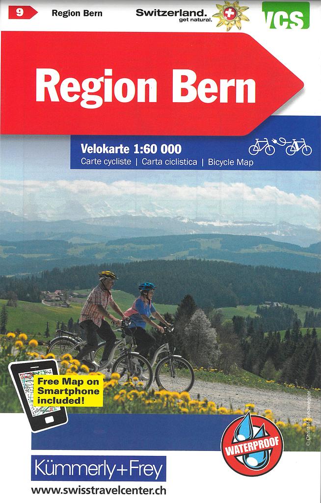 Carte cycliste 1:60'000 Berne VK09