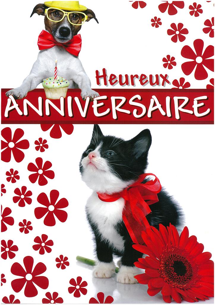 Carte A4 Anniversaire