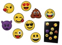 [MS OOB335931] Aimants &quot;Emojis&quot;, 9 sujets à Fr.3.90/pce