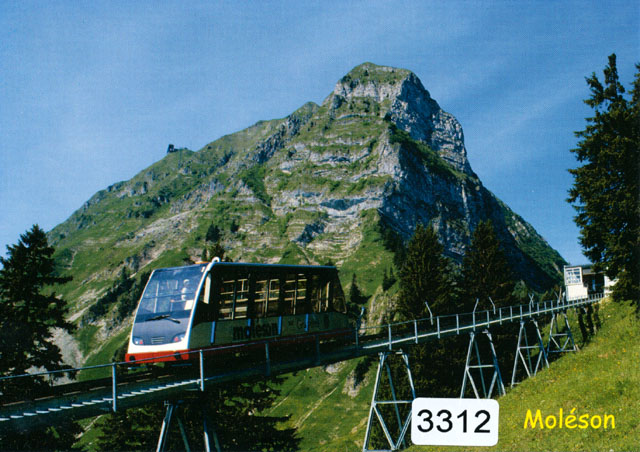 Postcards 03312 Moléson funiculaire