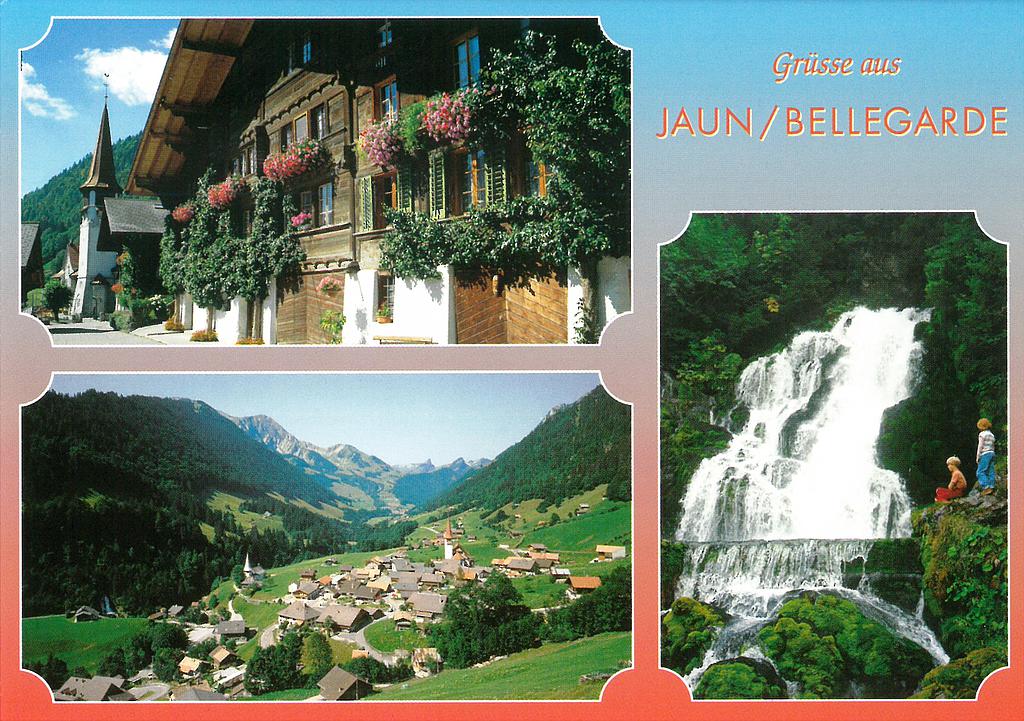 Postcards 03645 &quot;Grüsse aus Jaun / Bellegarde&quot;