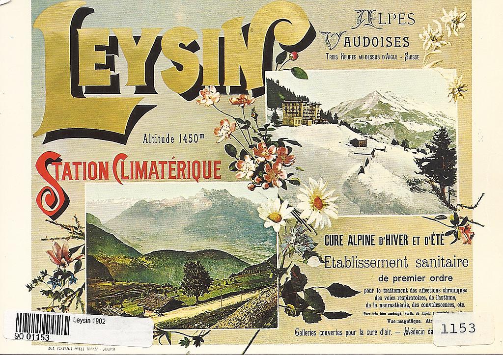 Postcards A6 Litho 01153 Leysin