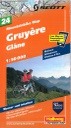 [BZ17376299] Carte VTT 1:50'000 Gruyères MTB24