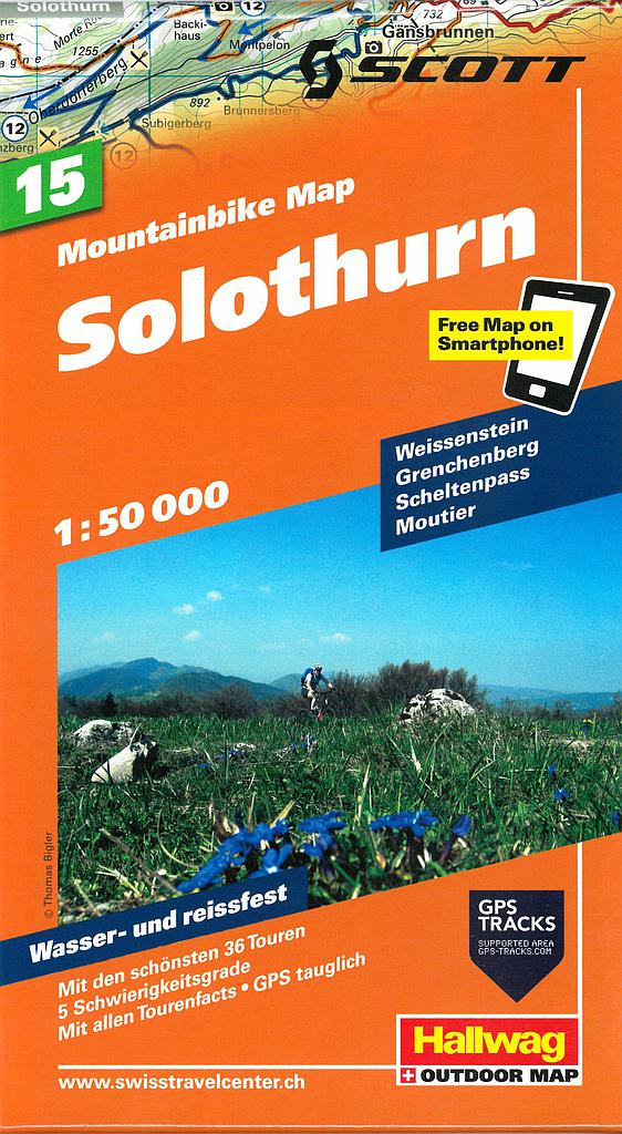 Carte VTT 1:50'000 Solothurn MTB15