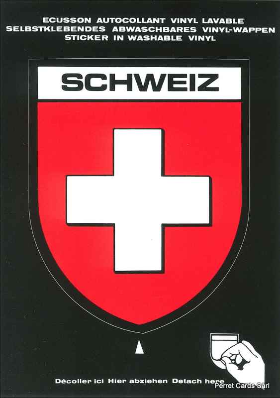 Postcards SK 201 Stickers &quot;Schweiz&quot;