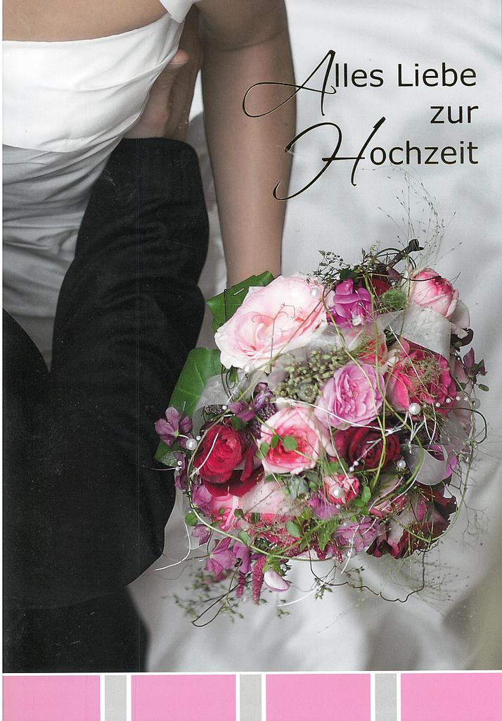 Karte A4 Hochzeit