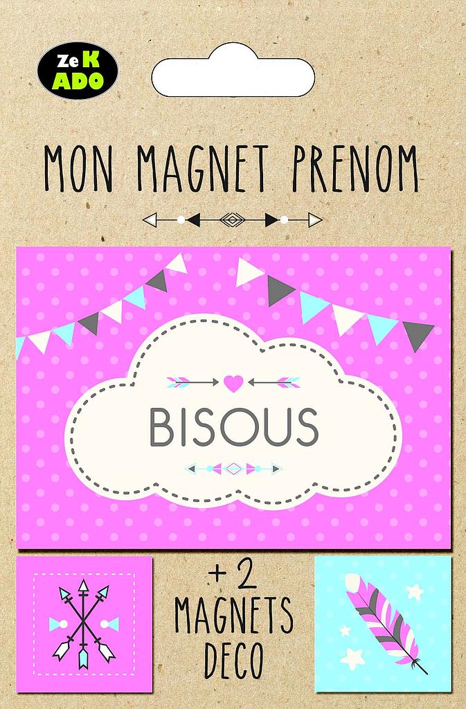 Aimant &quot;Bisous&quot;