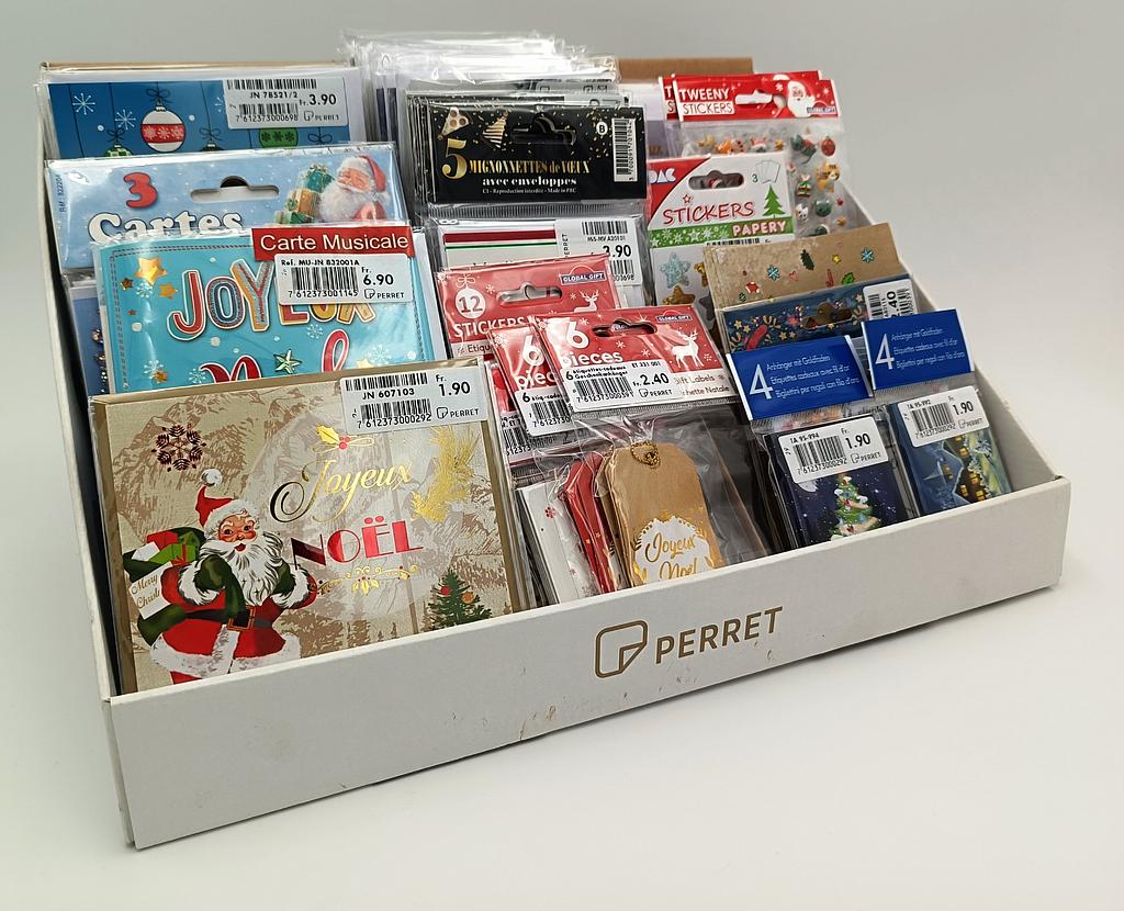 Assortiment de Noël dans carton présentoir