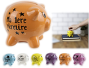 Display 12 tirelires cochon avec texte 8.90/pce