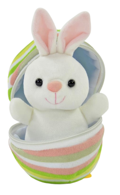 Peluche lapin dans son oeuf ~16 cm