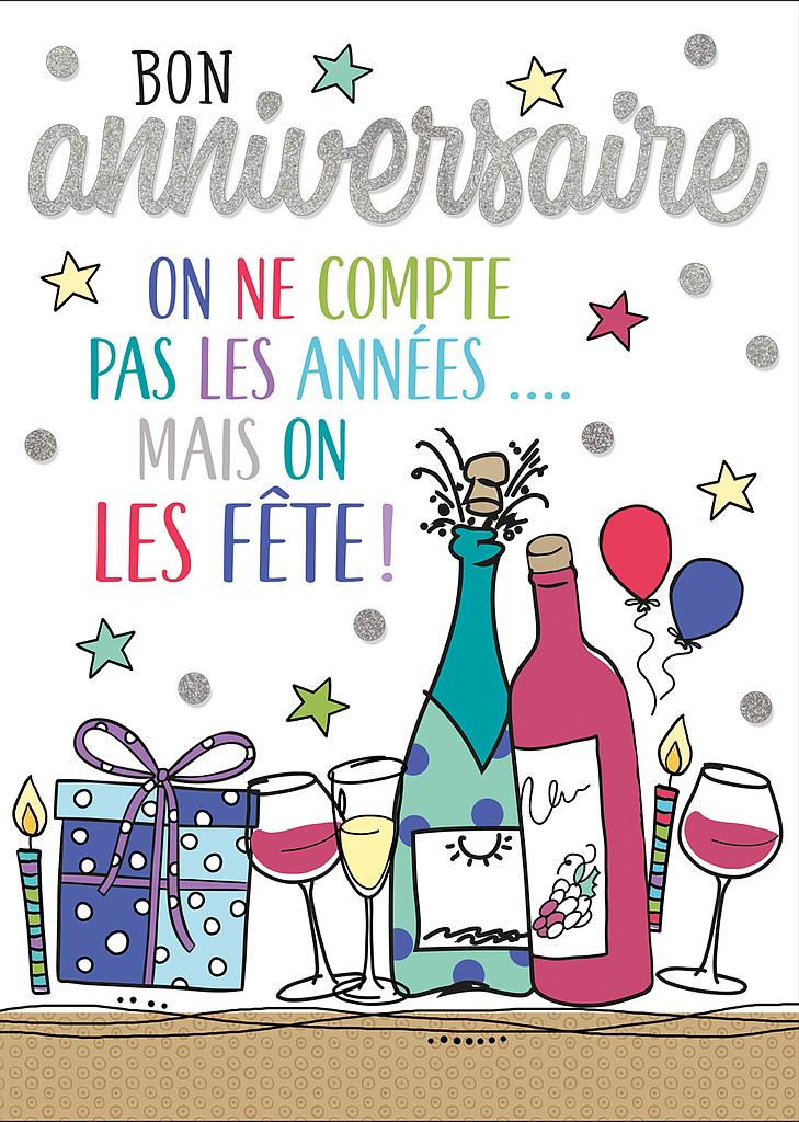 Carte A4 Anniversaire