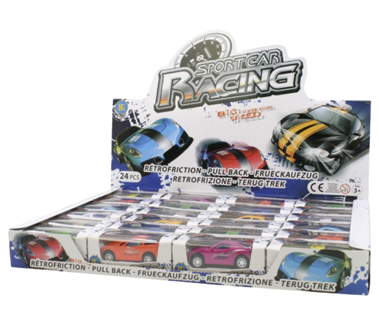 Display 24 voitures de sport avec retrofriction