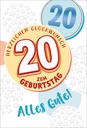 Mischung 7 Karten je 3.90 20. Geburtstag