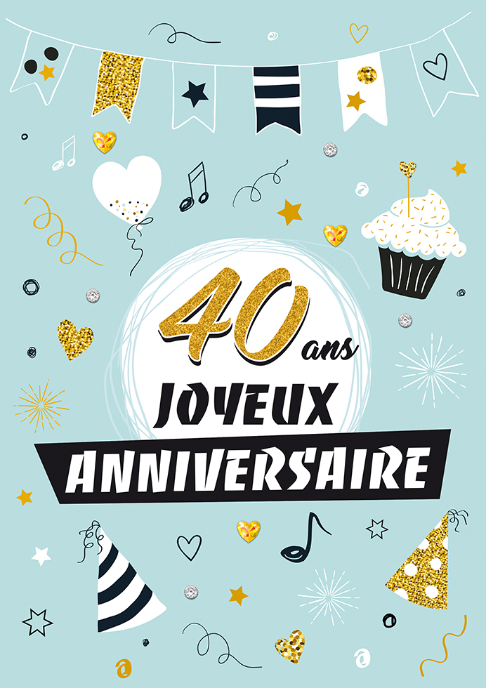 Carte A4 Anniversaire