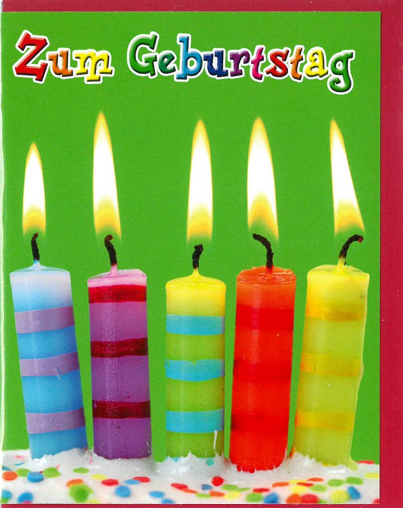 Mischung 10 Minikarten je 1.90 Geburtstag