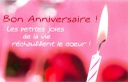 Mélange de 10 mini cartes à 1.90 Joyeux anniversaire