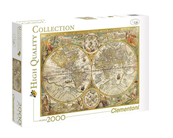 Puzzle 1000 pcs &quot;ancienne carte du monde&quot;