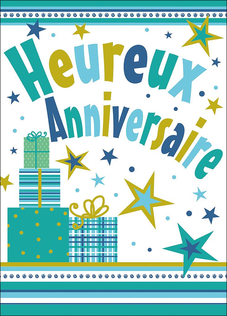 Carte A4 Anniversaire