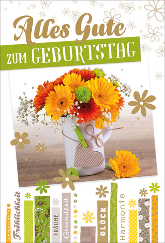 Mischung 10 Karten je 3.90 Geburtstag Blumen