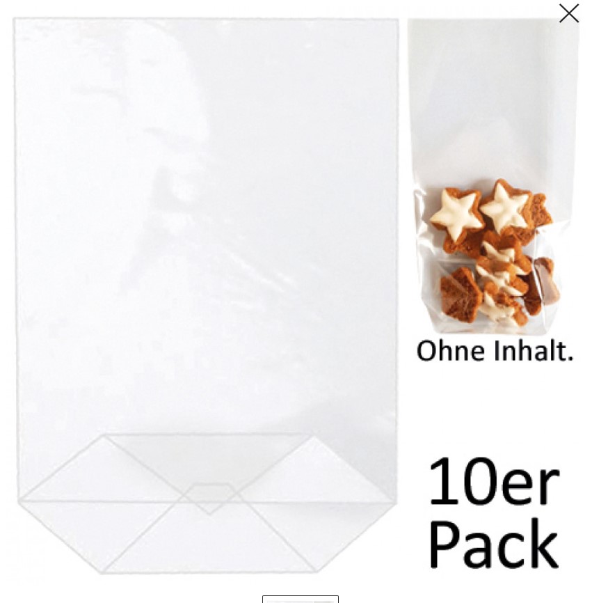 Pack 10 Klarsichtbeutel