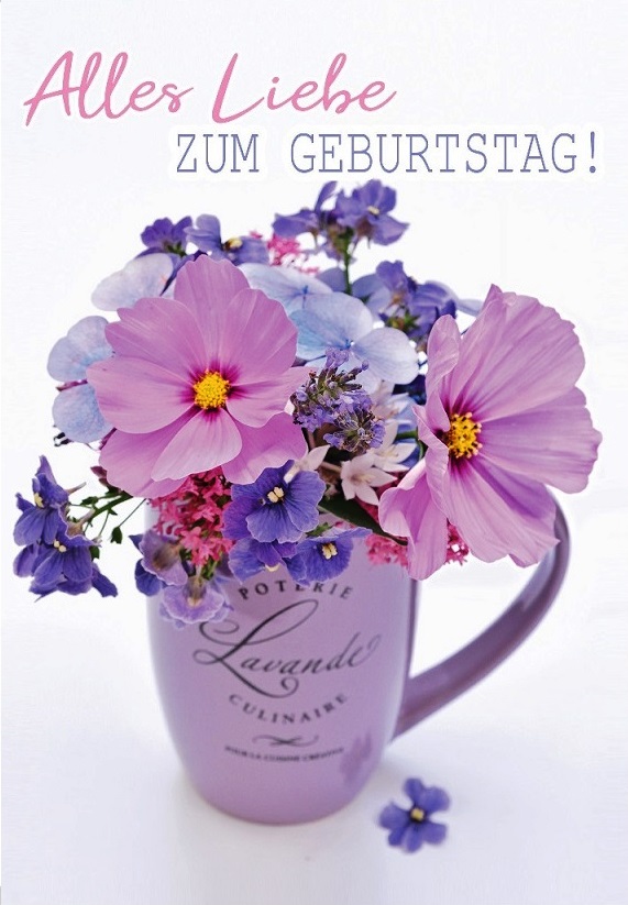 Mischung 10 Karten je 3.90 Geburtstag Blumen