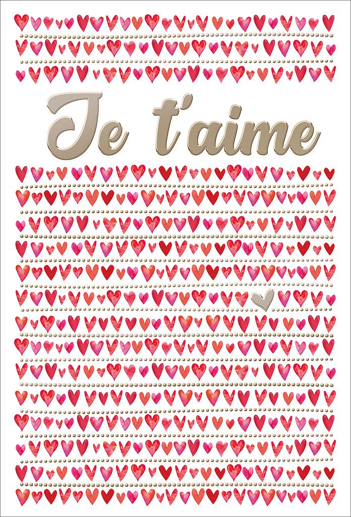 Carte &quot;Je t'aime&quot;